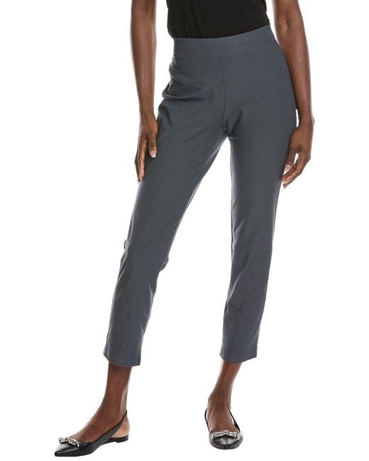 Eileen Fisher Black Petite Slim Ankle Pant