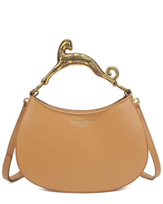 Tiffany & Fred Paris Brown Leather Crossbody