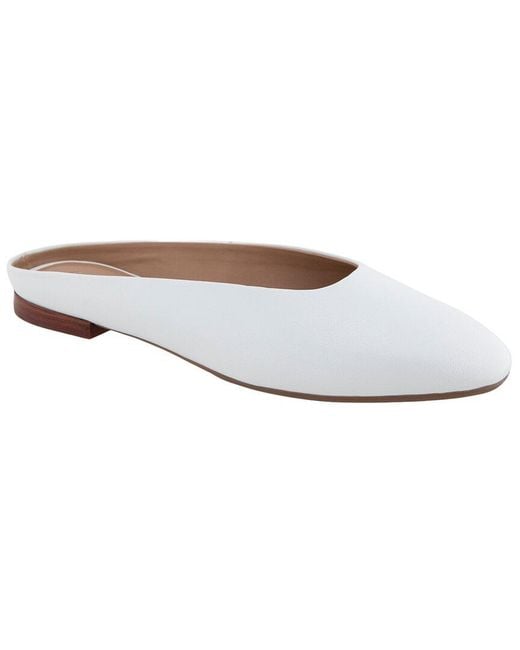 Aerosoles White Amara Leather Flat