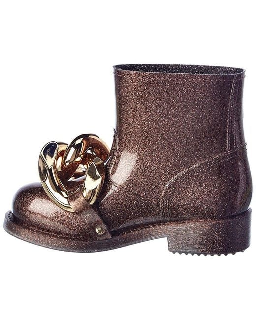 J.W. Anderson Brown Chain Rubber Boot