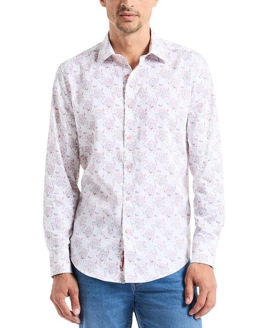 Robert Graham White Lurken Woven Shirt for men