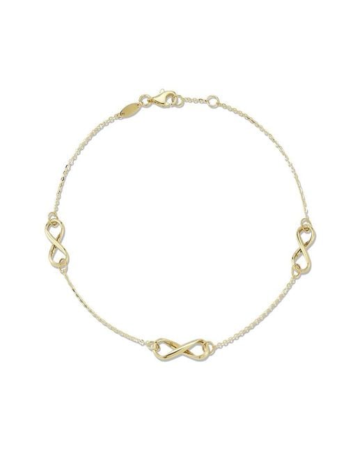 Ember Fine Jewelry Metallic 14k Infinity Anklet