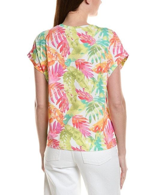 Tommy Bahama White Kauai Tropicana Isles Linen-Blend T-Shirt