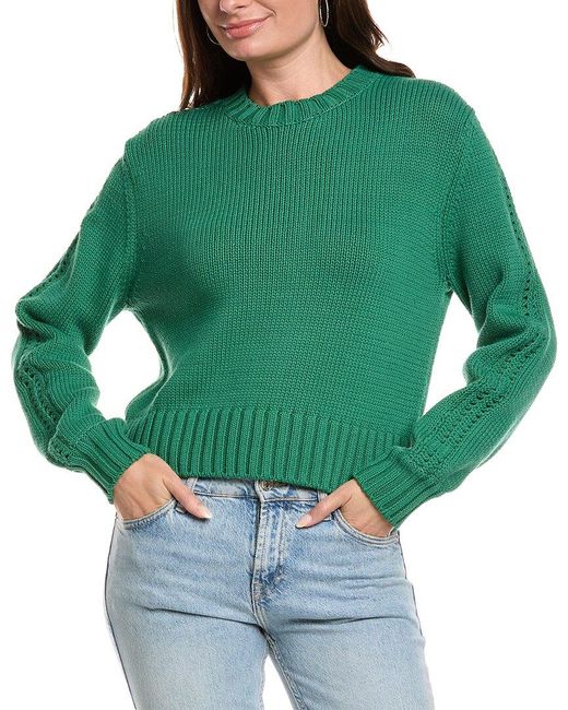 Michael Stars Green Merle Sweater
