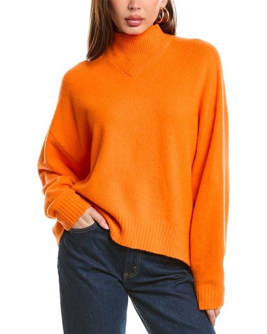 AllSaints Orange Asha Wool-Blend Sweater