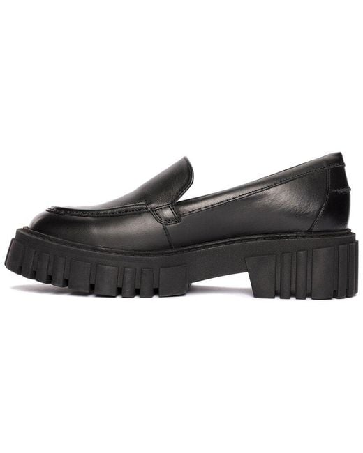 Clarks Black Page Loafer Leather Loafer