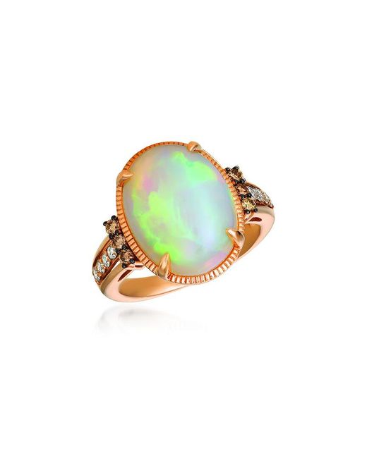 Le Vian Metallic Le Vian Creme Brulee 14k Strawberry Gold 5.81 Ct. Tw. Diamond & Opal Ring