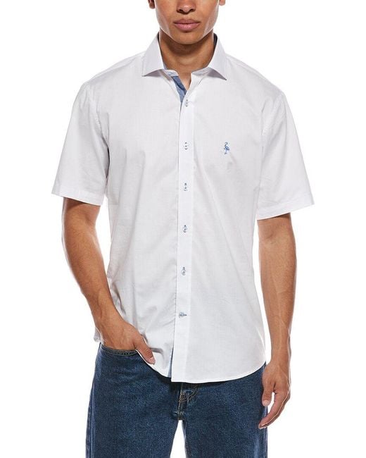 Tailorbyrd White Signature Oxford Shirt for men