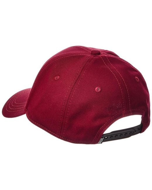 DIESEL Red New-D-Logo-Out Rjcar Cap for men