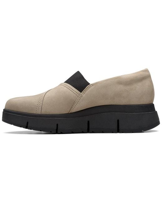 Clarks Black Loriini West Leather Flat