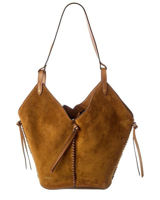 Isabel Marant Brown Tampa Suede Tote