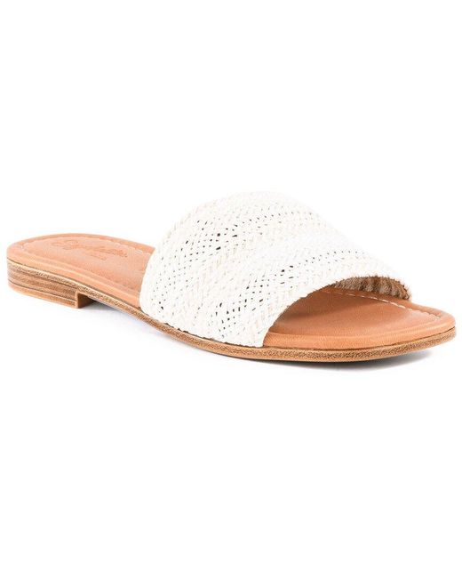Seychelles White Flat Sandal