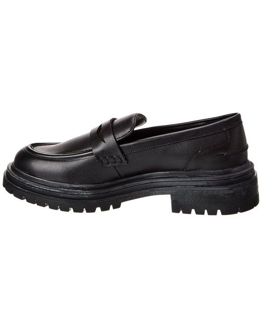 Reiss Black Adele Leather Loafer