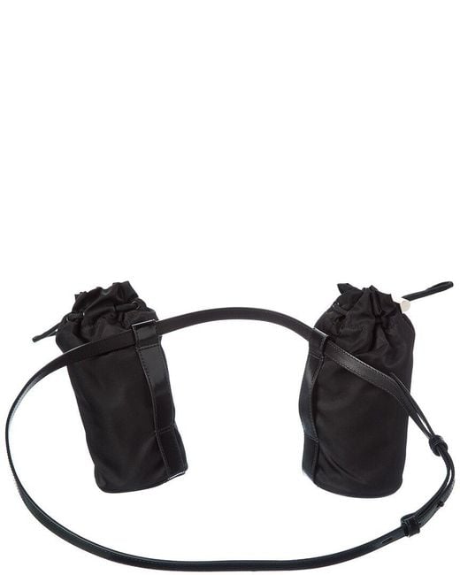 Ferragamo Black Water Bottle Belt Bag
