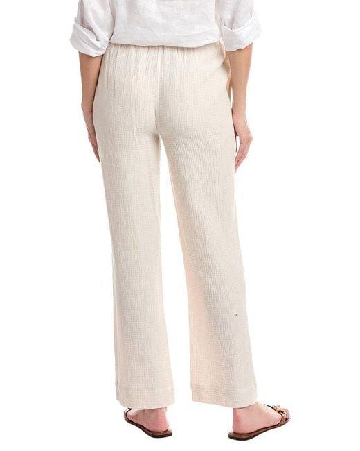 Stellah Natural Maya Double Gauze Relaxed Pant