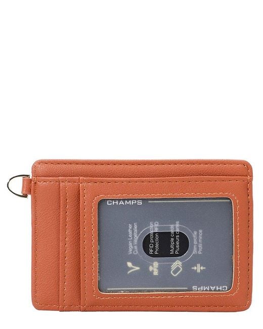 CHAMPS Orange Iconic Card Holder