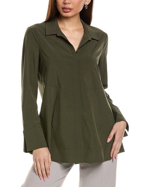 Joseph Ribkoff Green Swing Blouse