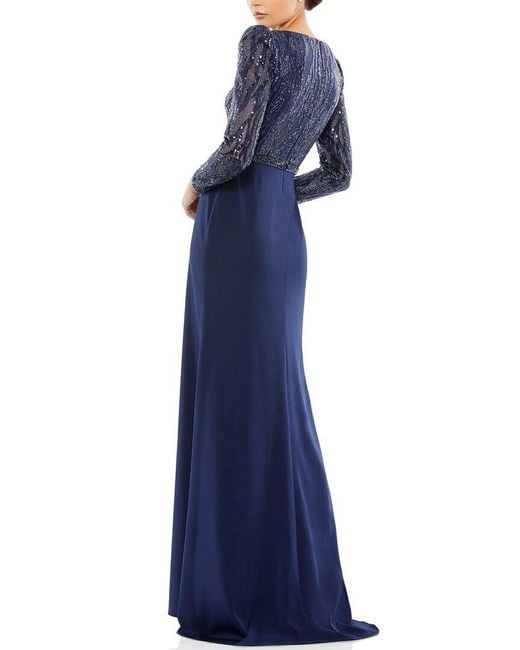 Mac Duggal Blue Gown