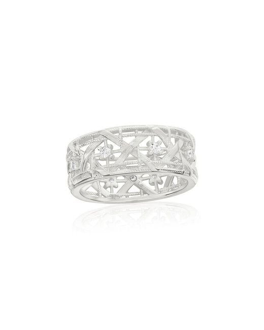 Suzy Levian CZ Jewelry White Suzy Levian Cz Eternity Ring
