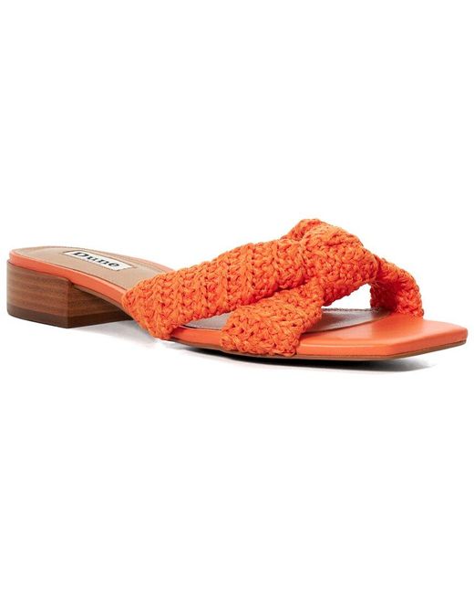 Dune Orange Laizes Sandal