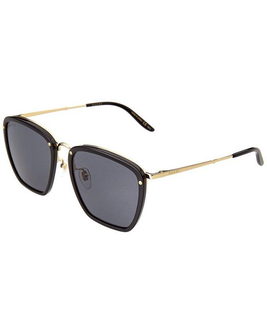 Gucci GG0673S 56mm Sunglasses in Metallic Lyst
