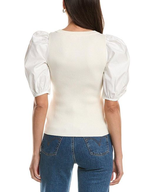 Ramy Brook White Wesley Top