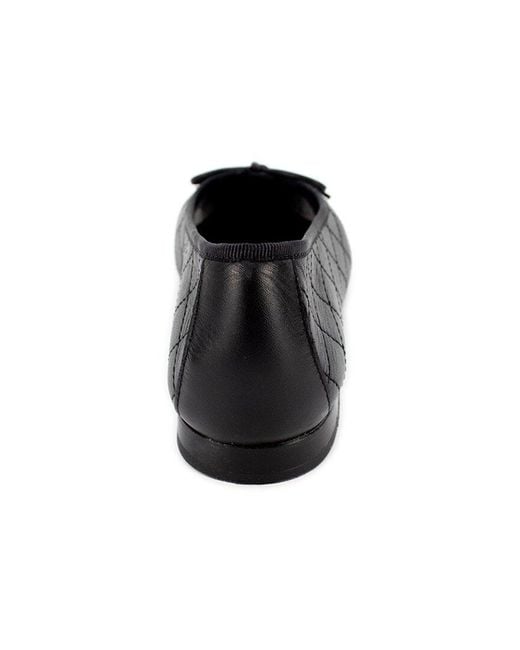 Menina Step Black Monique Leather Flat
