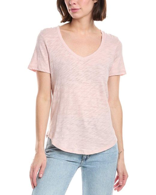 ATM Gray V-Neck T-Shirt