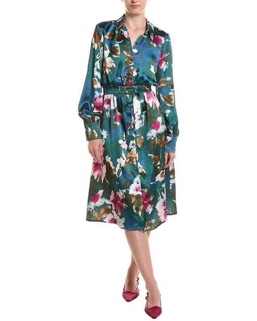 Maison Tara Blue Midi Dress