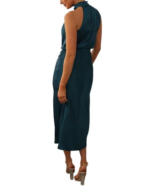 CHARLOTTE GREEN Blue Midi Dress