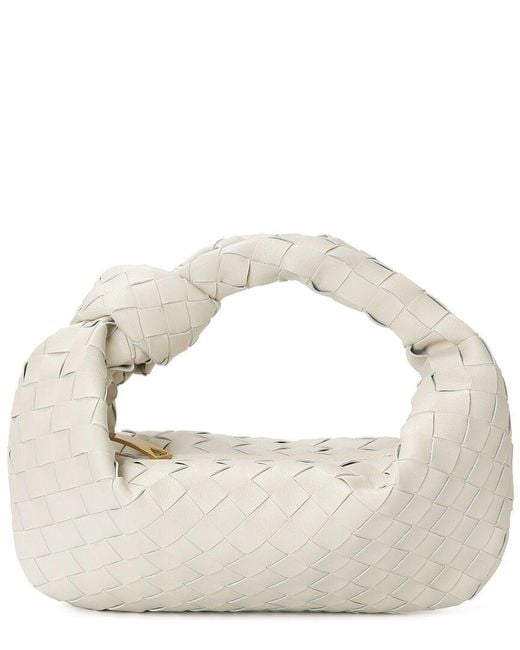 Tiffany & Fred Paris White Woven Leather Pouch