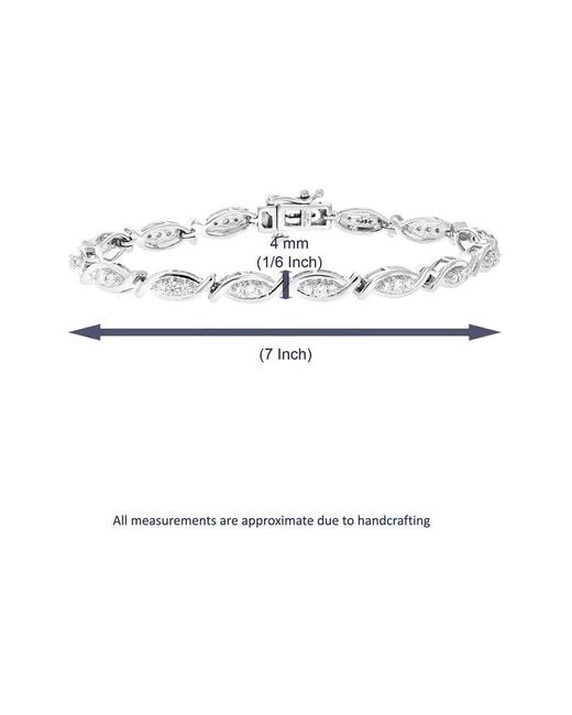 Amairah White 1.00 Ct. Tw. Lab-Grown Diamond Tennis Bracelet