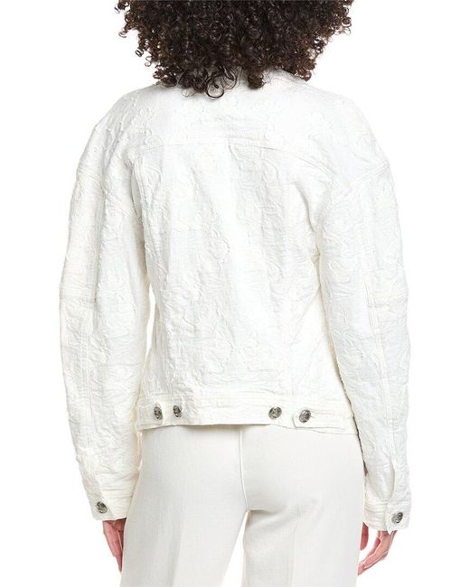 Etro White Textured Heroes Jacket