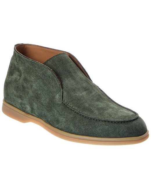 Harry's Of London Green Tower Suede Loafer for men