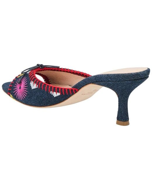 Jack Rogers Blue Velma Flower Denim Sandal