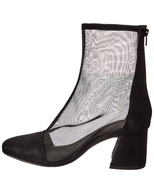 Free People Black Wisteria Mesh & Leather Boot