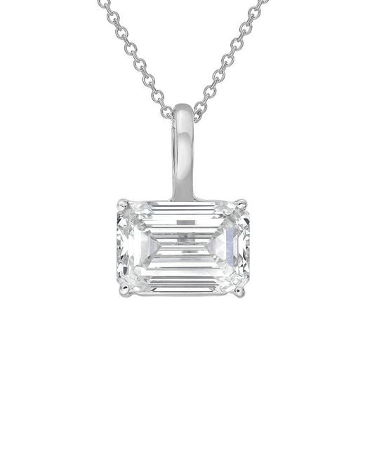 Diana M White 14K 2.00 Ct. Tw. Lab-Grown Diamond Solitaire Pendant