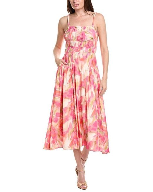 Taylor Pink Sleeveless Maxi Dress