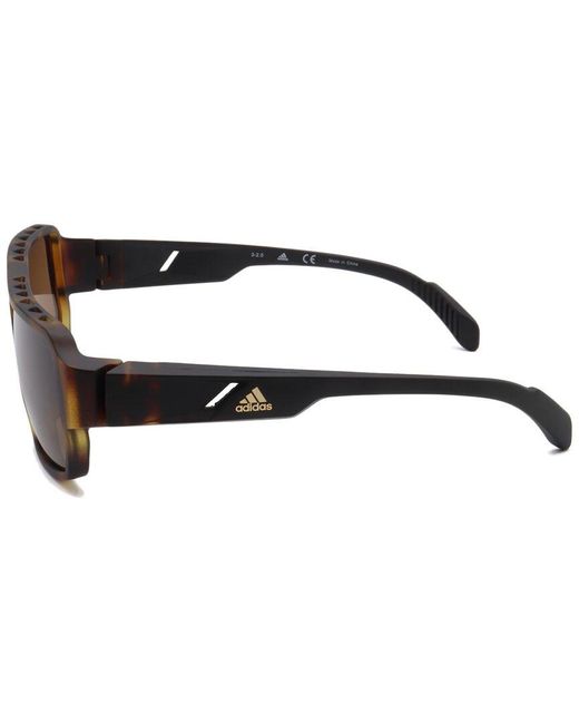 Adidas Brown Sport Unisex Sp0038 61mm Sunglasses