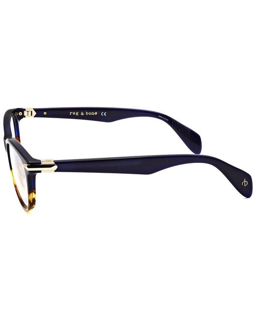 Rag & Bone Blue 49Mm Optical Frames