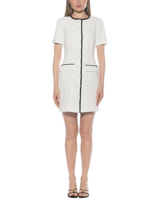 Alexia Admor White Elan Jacket Dress