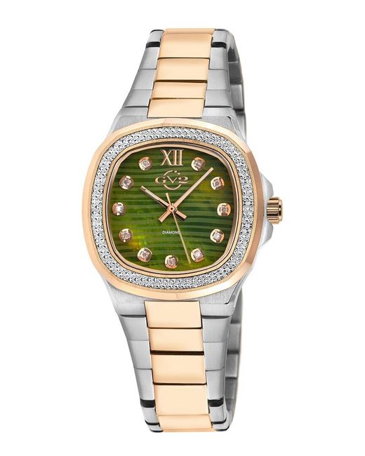 Gv2 Metallic Diamond Watch