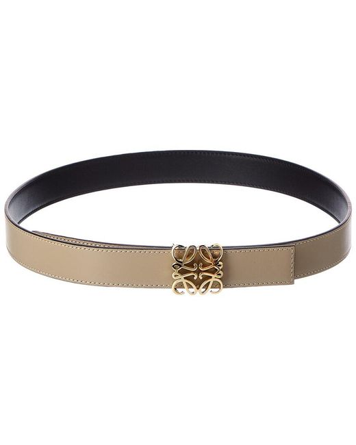Loewe Multicolor Anagram Bombe Reversible Leather Belt