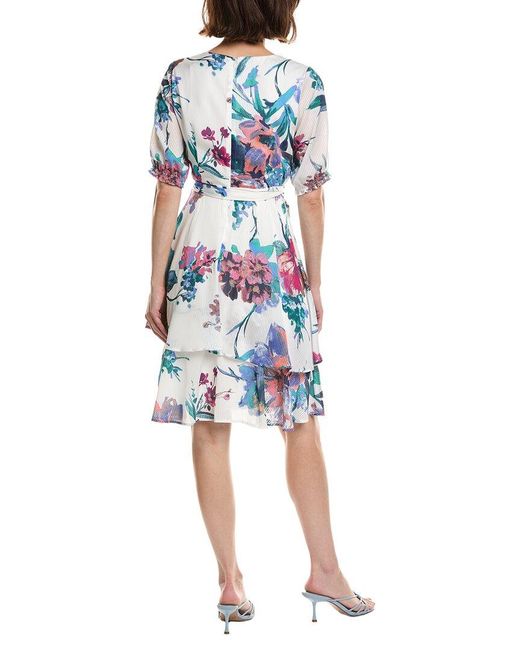 Tahari Blue Mini Dress