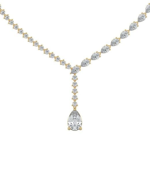 Sabrina Designs Lab Grown Diamonds Metallic 14K 9.72 Ct. Tw. Lab-Grown Diamond Lariat Necklace