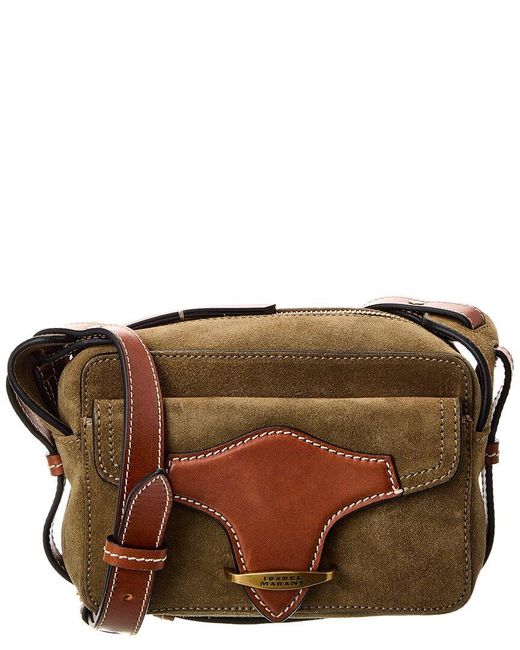 Isabel Marant Wasy Suede & Leather Camera Bag in Brown Lyst