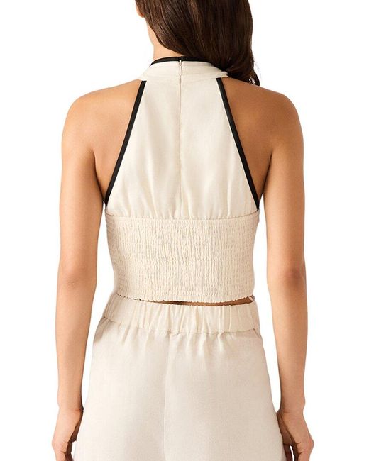Steve Madden White Winnie Woven Top