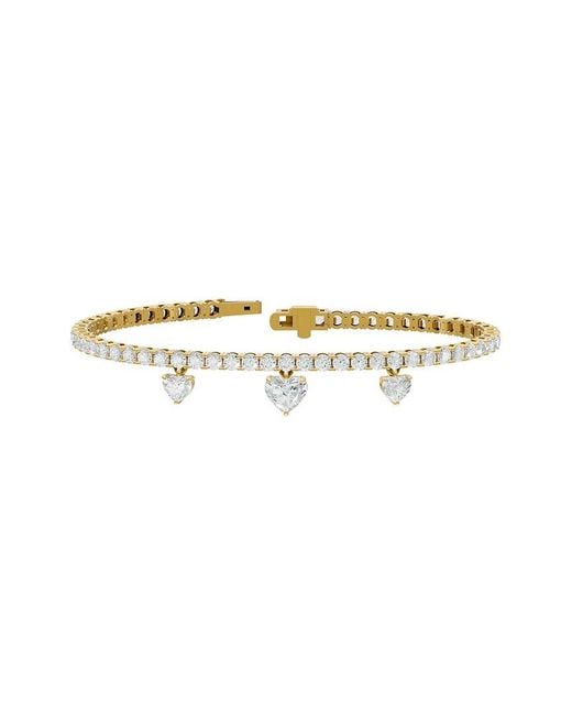 Lab Grown Diamonds White 18K Over 6.84 Ct. Tw. Lab-Grown Diamond Bracelet