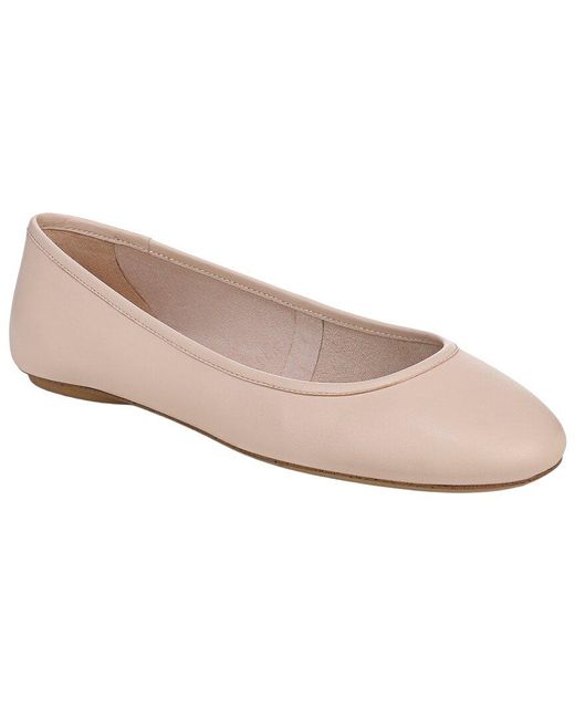 Franco Sarto Pink L-Christina Leather Flat