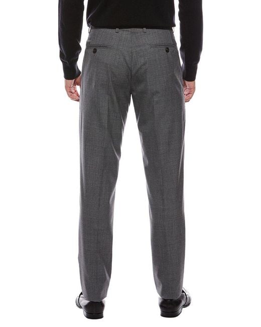 Brunello Cucinelli Black Wool Trouser for men